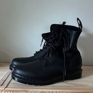Dr. Martens Black Leather Lace-Up Men’s Combat Boots